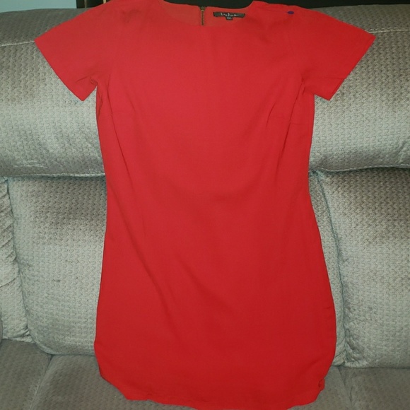 Lulus Shift and Shout Red Shift Mini Dress - Picture 6 of 7